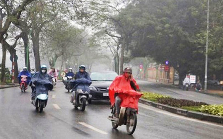 Không khí lạnh gây mưa ở miền Bắc