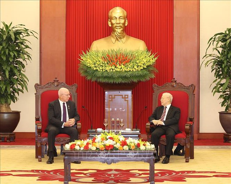 Tổng Bí thư Nguyễn Phú Trọng tiếp Toàn quyền Australia David Hurley - Ảnh 2.