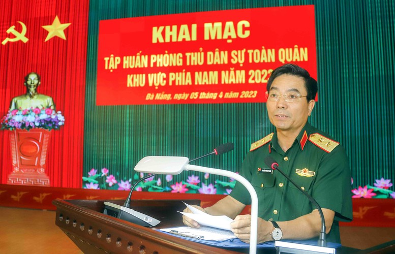 Khai mạc tập huấn Phòng thủ dân sự toàn quân khu vực phía Nam - Ảnh 1.