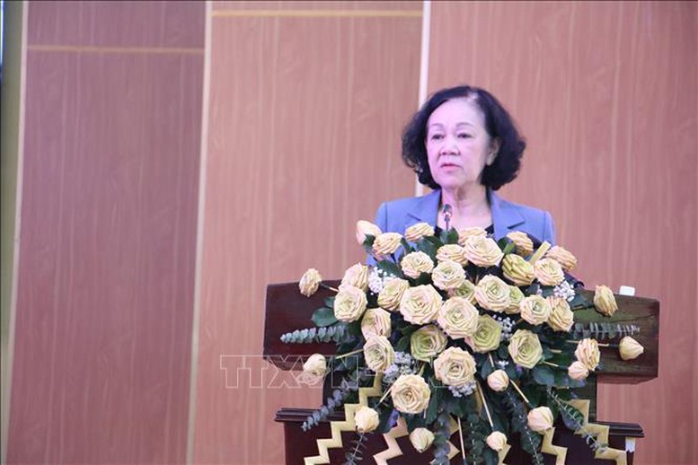 Thường trực Ban Bí thư Trương Thị Mai làm việc với Tỉnh ủy Bến Tre - Ảnh 1.