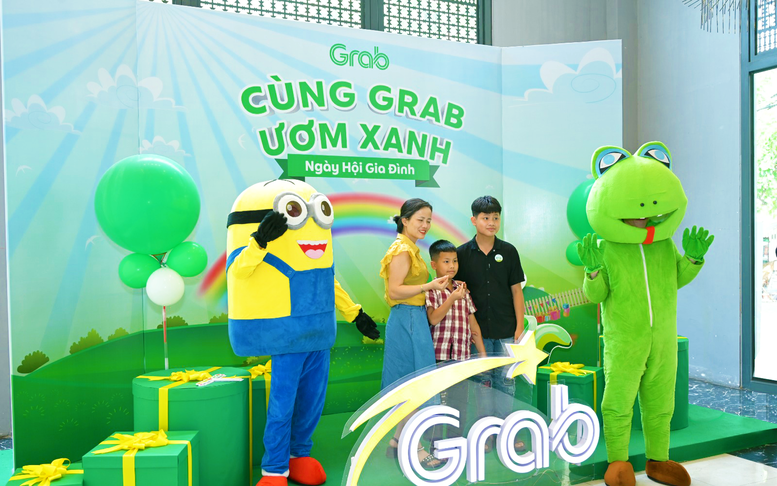 Ngày hội 'Cùng Grab ươm xanh' dành cho con em các đối tác tài xế