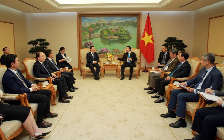 Phó Thủ tướng Trần Hồng Hà tiếp lãnh đạo 2 doanh nghiệp lớn của Trung Quốc, Nhật Bản