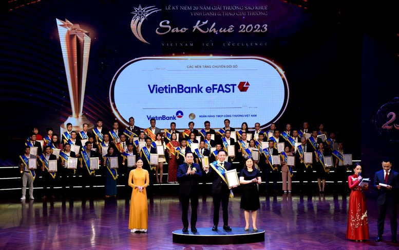 Ngân hàng số cho doanh nghiệp của VietinBank được vinh danh Sao Khuê 2023