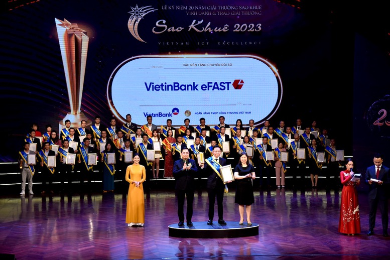 Ngân hàng số cho doanh nghiệp của VietinBank được vinh danh Sao Khuê 2023 - Ảnh 1.