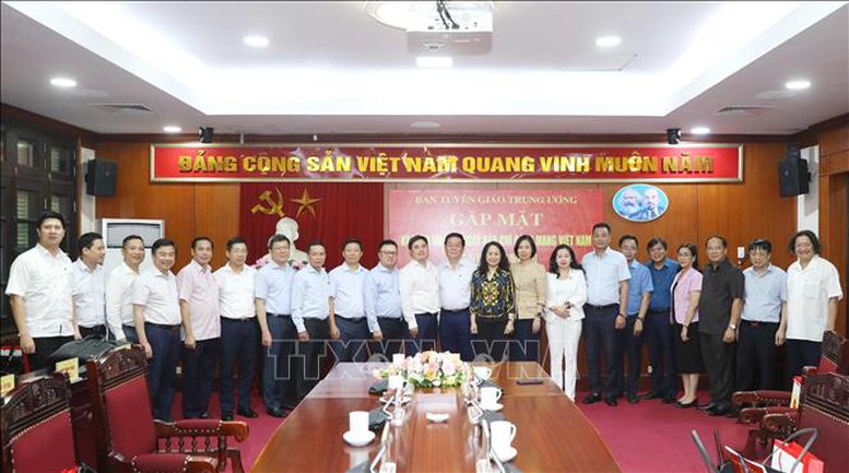 Trưởng ban Tuyên giáo Trung ương làm việc với một số cơ quan báo chí chính trị chủ lực - Ảnh 2.