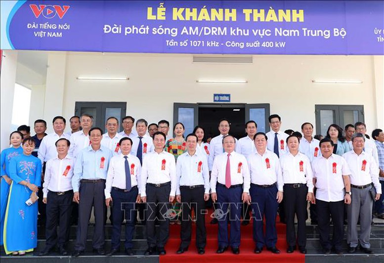 Chủ tịch nước Võ Văn Thưởng dự Lễ khánh thành Đài Phát sóng Nam Trung Bộ - Ảnh 4.