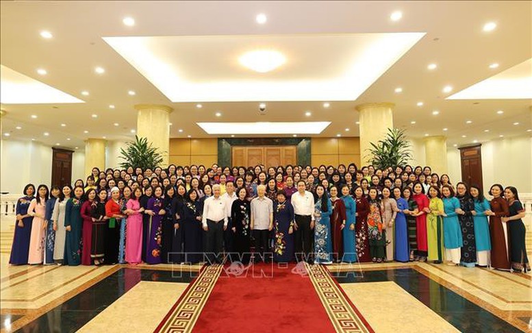 Tổng Bí thư Nguyễn Phú Trọng gặp mặt Nhóm nữ đại biểu Quốc hội Việt Nam khóa XV