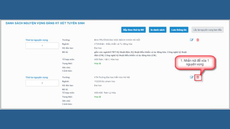 Hướng dẫn chi tiết cách đăng ký nguyện vọng xét tuyển đại học - Ảnh 1.