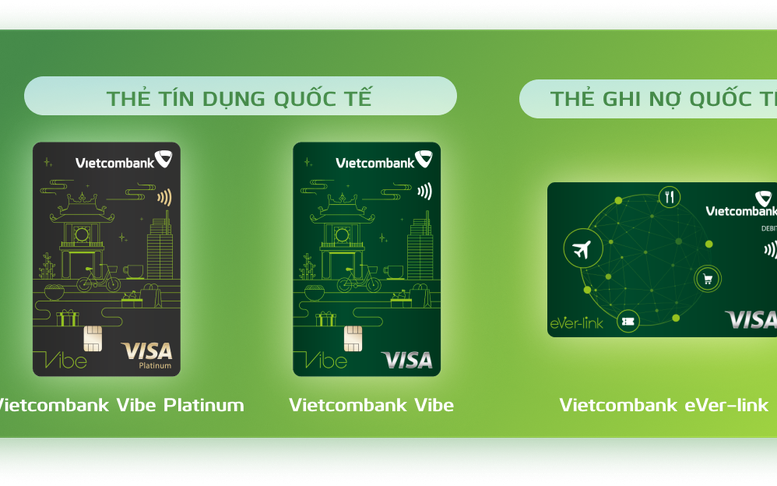 Ra mắt bộ ba sản phẩm thẻ Vietcombank thương hiệu Visa mới