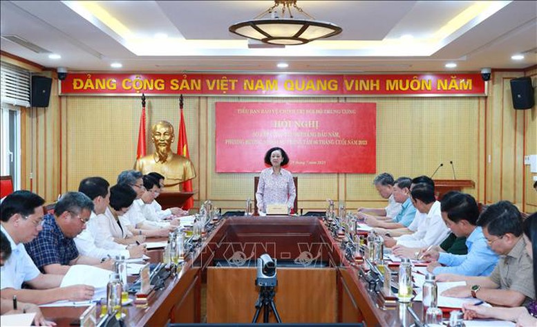 Tiểu ban Bảo vệ chính trị nội bộ Trung ương sơ kết 6 tháng đầu năm 2023