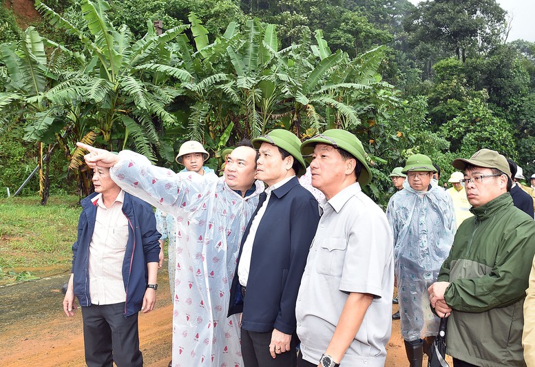 Phó Thủ tướng Trần Lưu Quang đến hiện trường kiểm tra, chỉ đạo khắc phục hậu quả vụ sạt lở nghiêm trọng tại Lâm Đồng - Ảnh 5.