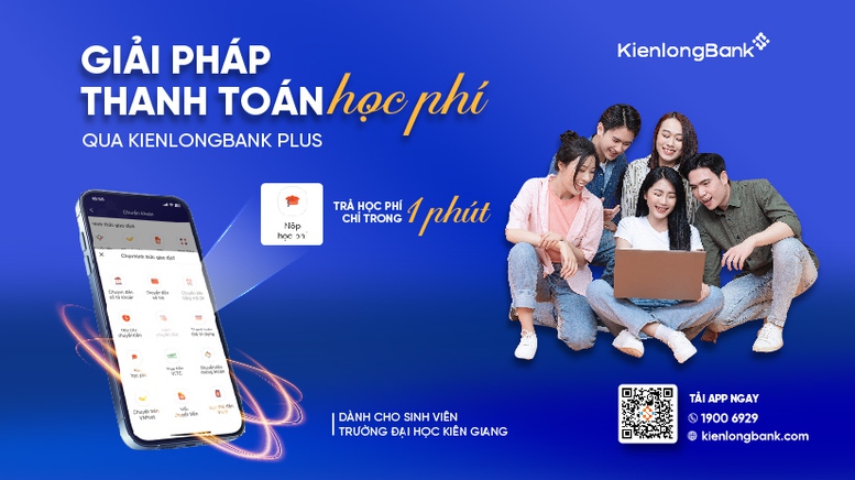 Thanh toán học phí đại học mọi lúc, mọi nơi, thuận tiện, dễ dàng với app KienlongBank Plus - Ảnh 1.