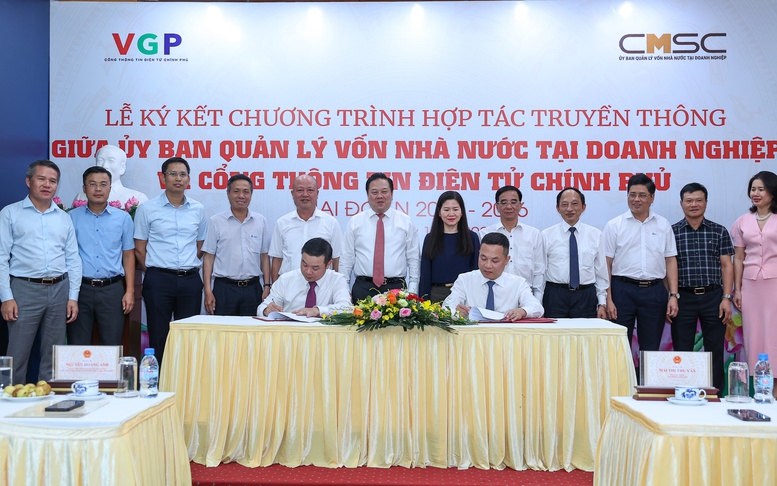 Cổng TTĐT Chính phủ và Ủy ban Quản lý vốn nhà nước tại doanh nghiệp ký kết hợp tác truyền thông