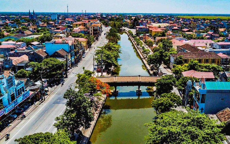 Huyện Kim Sơn, tỉnh Ninh Bình đạt chuẩn nông thôn mới