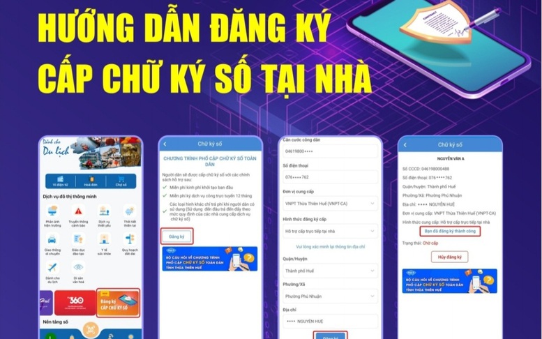 Thừa Thiên Huế đẩy mạnh triển khai cấp chữ ký số cho người dân
