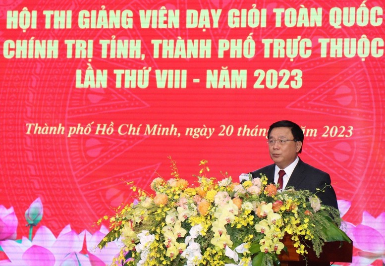 39 thí sinh đạt xuất sắc tại Hội thi dành cho giảng viên trường chính trị - Ảnh 1.