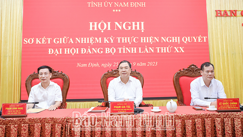 Xây dựng tỉnh Nam Định sớm trở thành tỉnh phát triển khá của cả nước