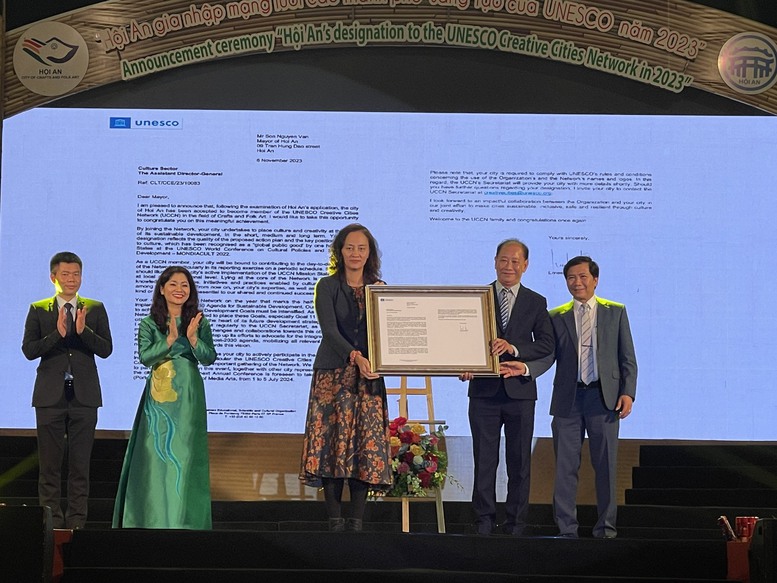 Công bố Hội An gia nhập Mạng lưới các thành phố sáng tạo UNESCO năm 2023- Ảnh 1.