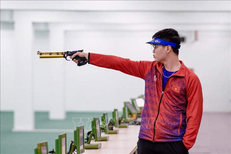 Xạ thủ Việt Nam giành Huy chương Vàng tại Giải bắn súng Vô địch châu Á năm 2024- Ảnh 1.