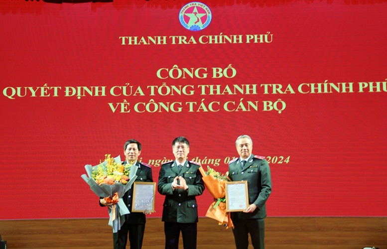 Thanh tra Chính phủ bổ nhiệm Chánh Văn phòng và Cục trưởng Cục II- Ảnh 1.