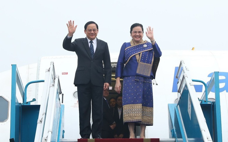 Thủ tướng Lào Sonexay Siphandone đến Hà Nội, bắt đầu chuyến thăm chính thức Việt Nam