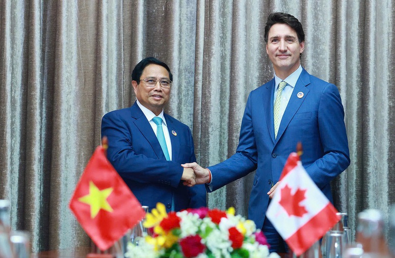 Thủ tướng Phạm Minh Chính gặp Thủ tướng Canada- Ảnh 1.