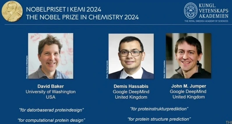 Nobel Hóa học 2024: Dùng AI 'giải mã' về protein- Ảnh 1.