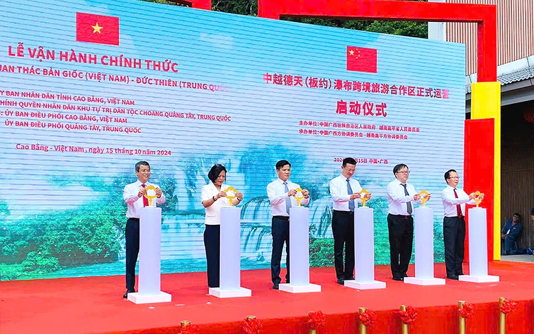 Vận hành chính thức Khu cảnh quan thác Bản Giốc (Việt Nam) - Đức Thiên (Trung Quốc) - Ảnh 1.