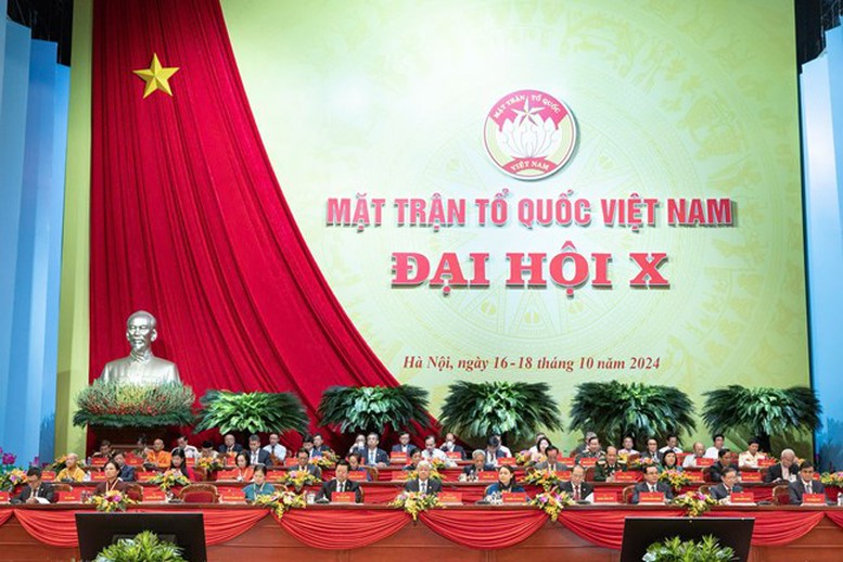 Ngày làm việc đầu tiên của Đại hội đại biểu toàn quốc MTTQ Việt Nam lần thứ X- Ảnh 1.