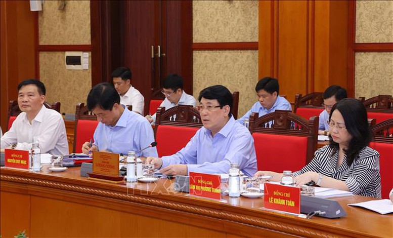 Thường trực Ban Bí thư Lương Cường chủ trì giao ban công tác quý III/2024- Ảnh 2.