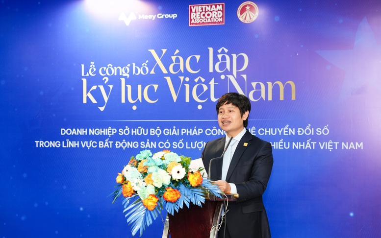 Hệ sinh thái công nghệ - tài chính bất động sản vượt trội của Meey Group được vinh danh tại kỷ lục Việt Nam