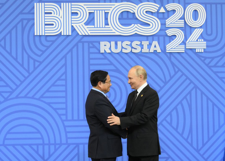 Thủ tướng dự lễ đón các nhà lãnh đạo tại Hội nghị BRICS mở rộng- Ảnh 1.