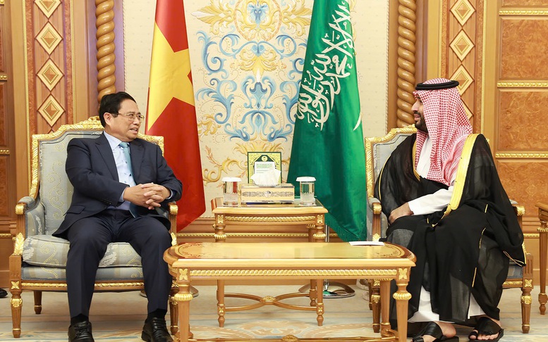 Thủ tướng Phạm Minh Chính hội đàm với Hoàng Thái tử, Thủ tướng Saudi Arabia