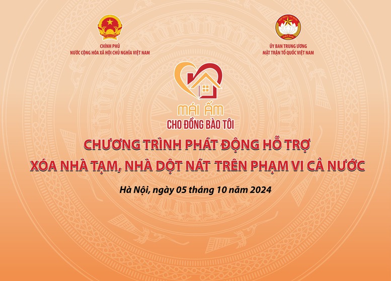 TRỰC TIẾP (20h, hôm nay): Chương trình phát động ủng hộ xóa nhà tạm, nhà dột nát trên cả nước- Ảnh 1.