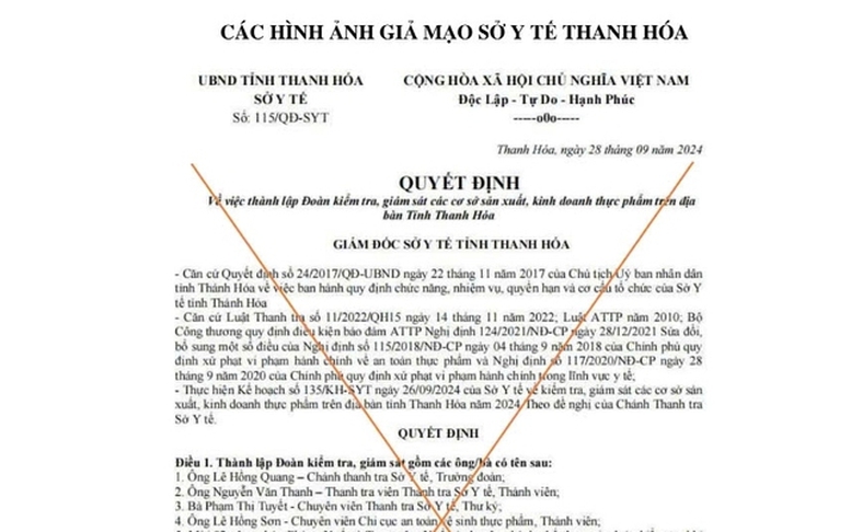 Thủ đoạn giả danh các đoàn kiểm tra cơ sở sản xuất, kinh doanh thực phẩm