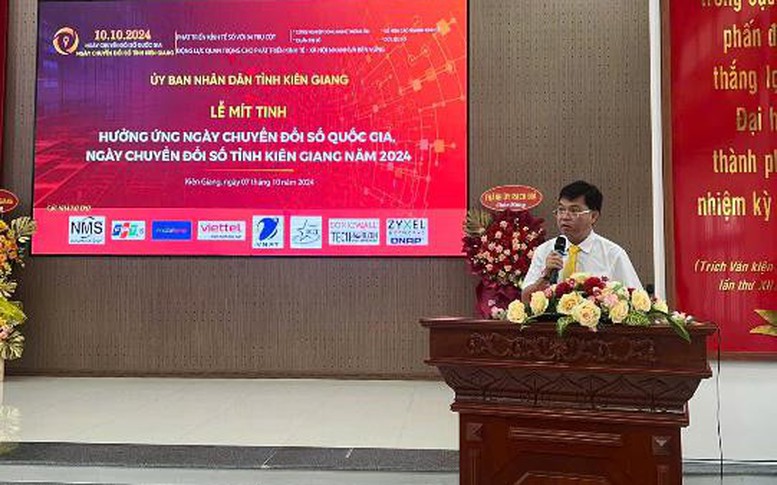 Kiên Giang: Mít tinh hưởng ứng Ngày chuyển số quốc gia (10/10) năm 2024