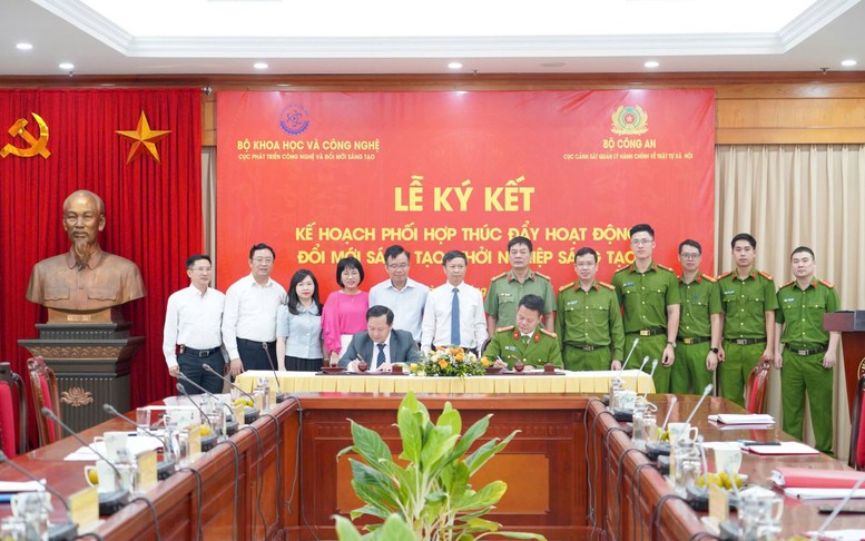 Bộ KHCN và Bộ Công an phối hợp thúc đẩy hoạt động đổi mới sáng tạo