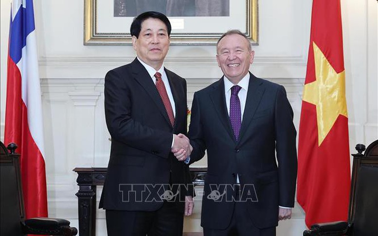 Chủ tịch nước Lương Cường hội kiến Chủ tịch Thượng viện, Chủ tịch Hạ viện Chile