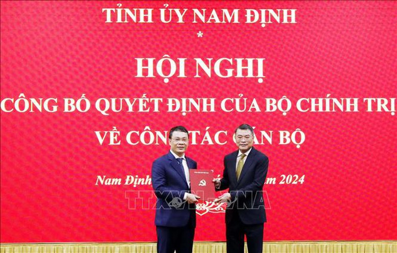 Phó Chánh Văn phòng Trung ương Đảng Đặng Khánh Toàn giữ chức Bí thư Tỉnh ủy Nam Định- Ảnh 1.