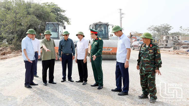 Thái Nguyên: Đẩy nhanh tiến độ thi công dự án đường liên kết vùng- Ảnh 1.