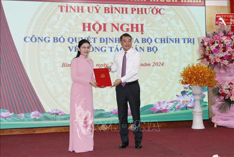 Đồng chí Tôn Ngọc Hạnh được điều động, chỉ định giữ chức Bí thư Tỉnh ủy Bình Phước- Ảnh 1.