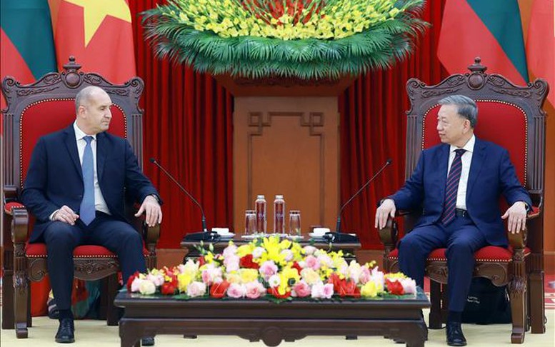 Tổng Bí thư Tô Lâm tiếp Tổng thống Bulgaria Rumen Radev