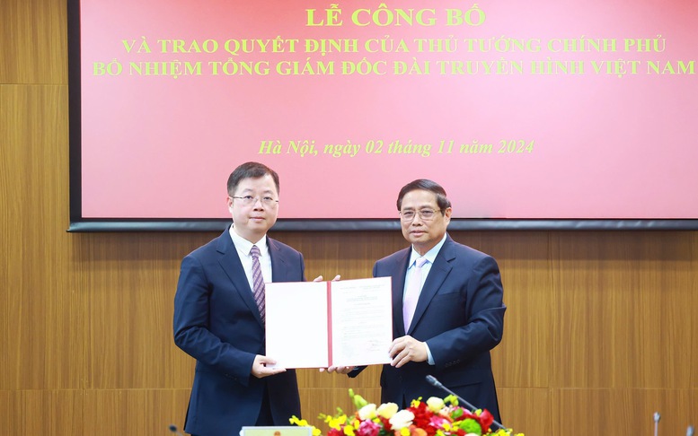 Thủ tướng trao quyết định bổ nhiệm Tổng Giám đốc Đài Truyền hình Việt Nam (VTV)