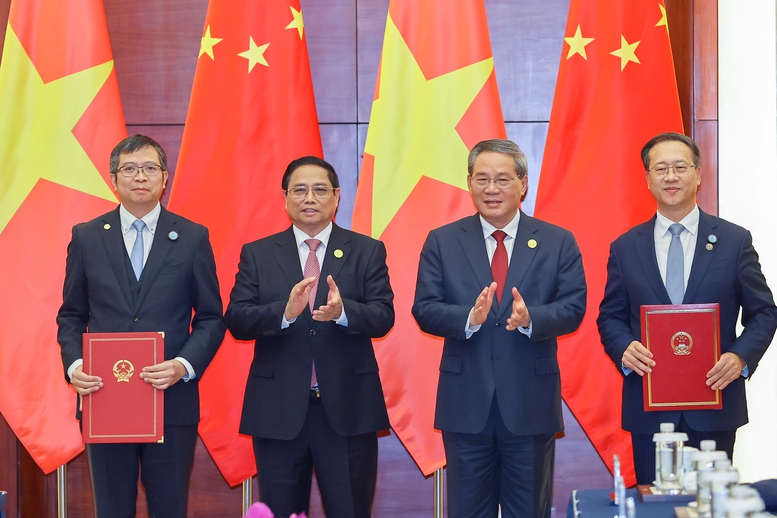 Thủ tướng Phạm Minh Chính hội đàm với Thủ tướng Trung Quốc Lý Cường- Ảnh 6. Thủ tướng Phạm Minh Chính hội đàm với Thủ tướng Trung Quốc Lý Cường- Ảnh 6.
