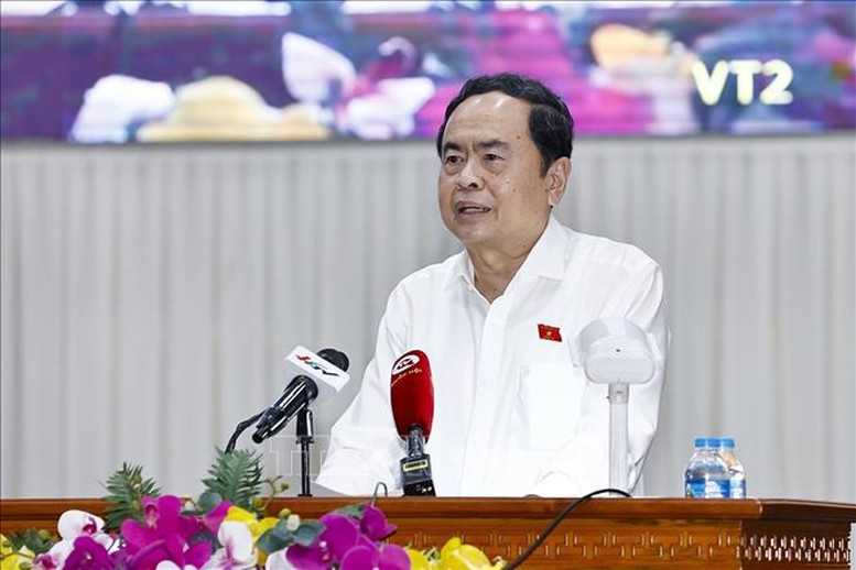 Chủ tịch Quốc hội Trần Thanh Mẫn tiếp xúc cử tri tại Hậu Giang- Ảnh 1.