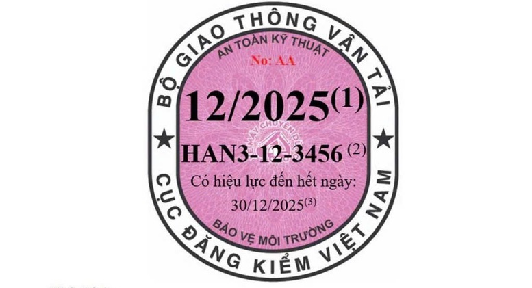 Ba màu tem kiểm định xe áp dụng từ năm 2025- Ảnh 3.