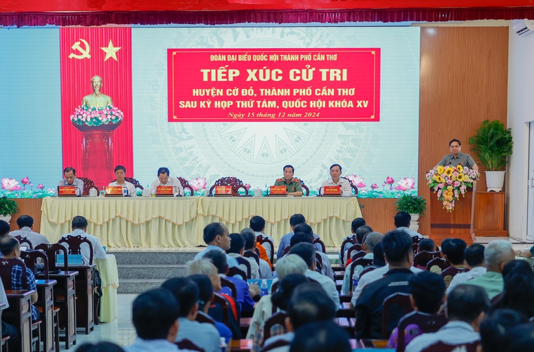 Thủ tướng tiếp xúc cử tri Cần Thơ sau kỳ họp thứ 8, Quốc hội khóa XV- Ảnh 3.