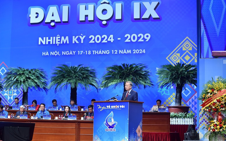 Phát biểu của Tổng Bí thư Tô Lâm tại Đại hội đại biểu toàn quốc Hội Liên hiệp Thanh niên Việt Nam lần thứ IX