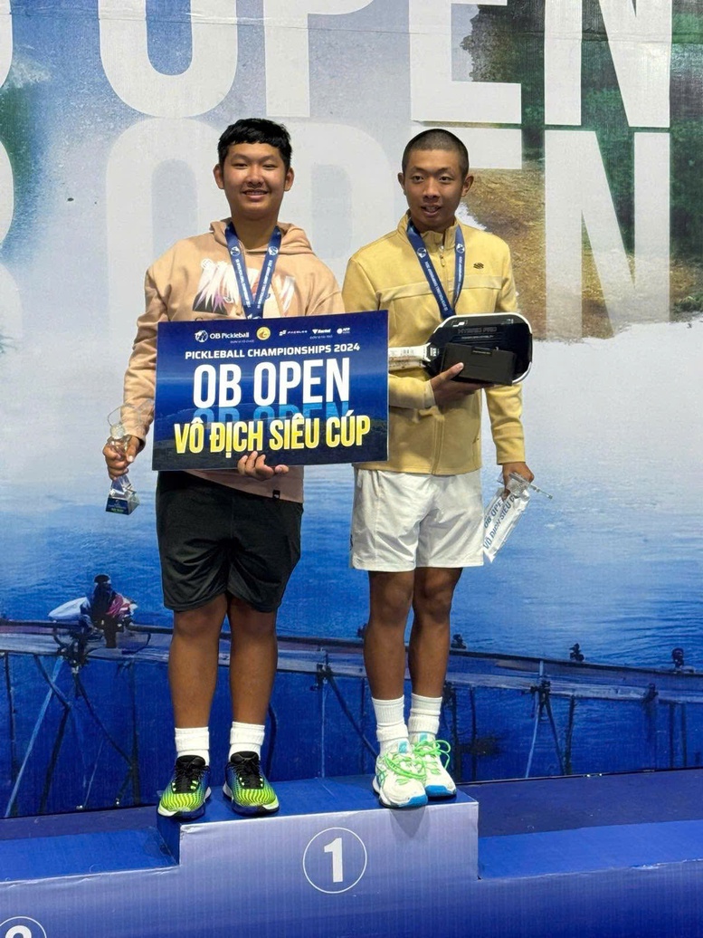 Quang Dương lần đầu vô địch giải pickleball tại Việt Nam- Ảnh 1.