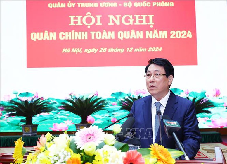 Chủ tịch nước Lương Cường: Toàn quân thực hiện nghiêm đường lối quốc phòng toàn dân, bảo vệ Tổ quốc trong tình hình mới- Ảnh 3.